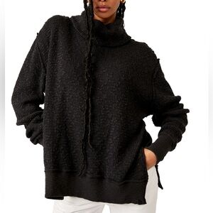 We The Free Timmy Turtleneck in Black NWT